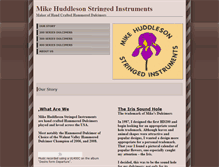 Tablet Screenshot of mikehuddlesonstringedinstruments.com